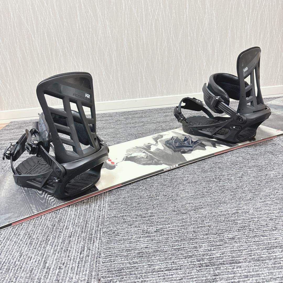 46超豪華❗️サロモン×K2 メンズスノーボードセット★スノボ150cm+ビン付