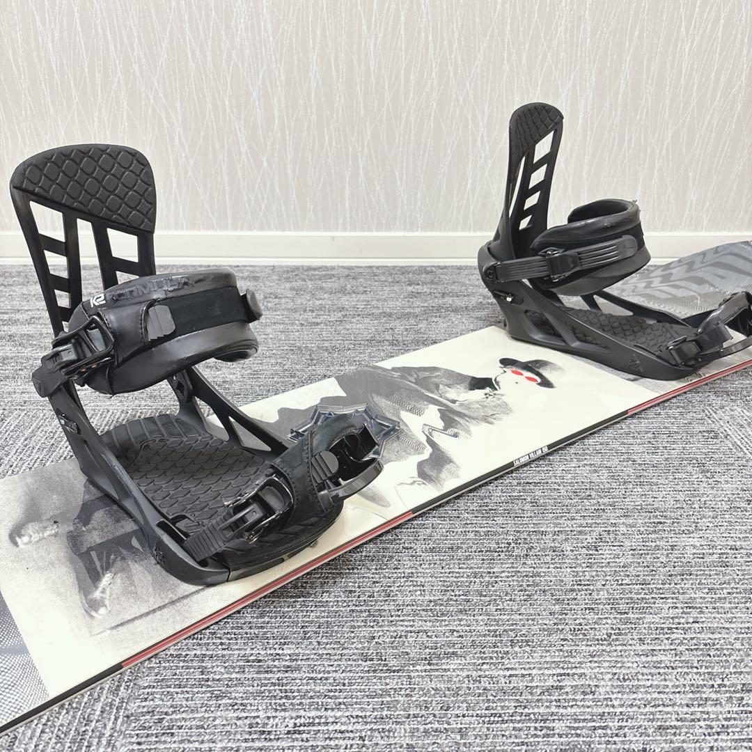 46超豪華❗️サロモン×K2 メンズスノーボードセット★スノボ150cm+ビン付