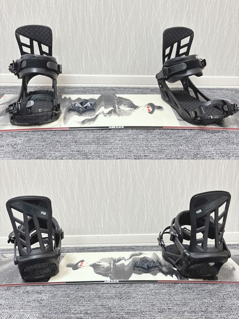 46超豪華❗️サロモン×K2 メンズスノーボードセット★スノボ150cm+ビン付