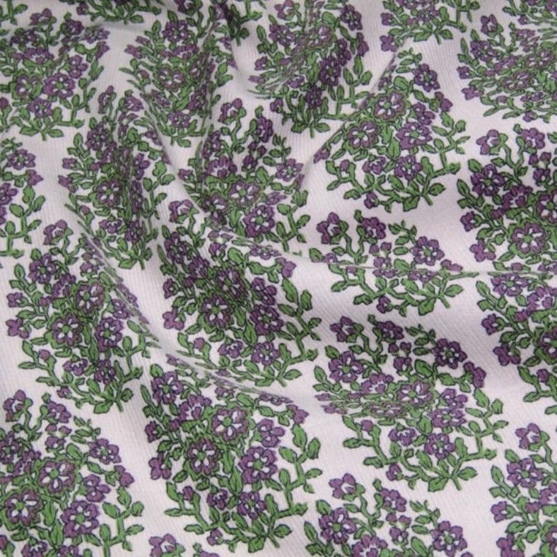 handmadeウィリアムモリス＋コーデュロイワンピースfree長袖エスニック柄