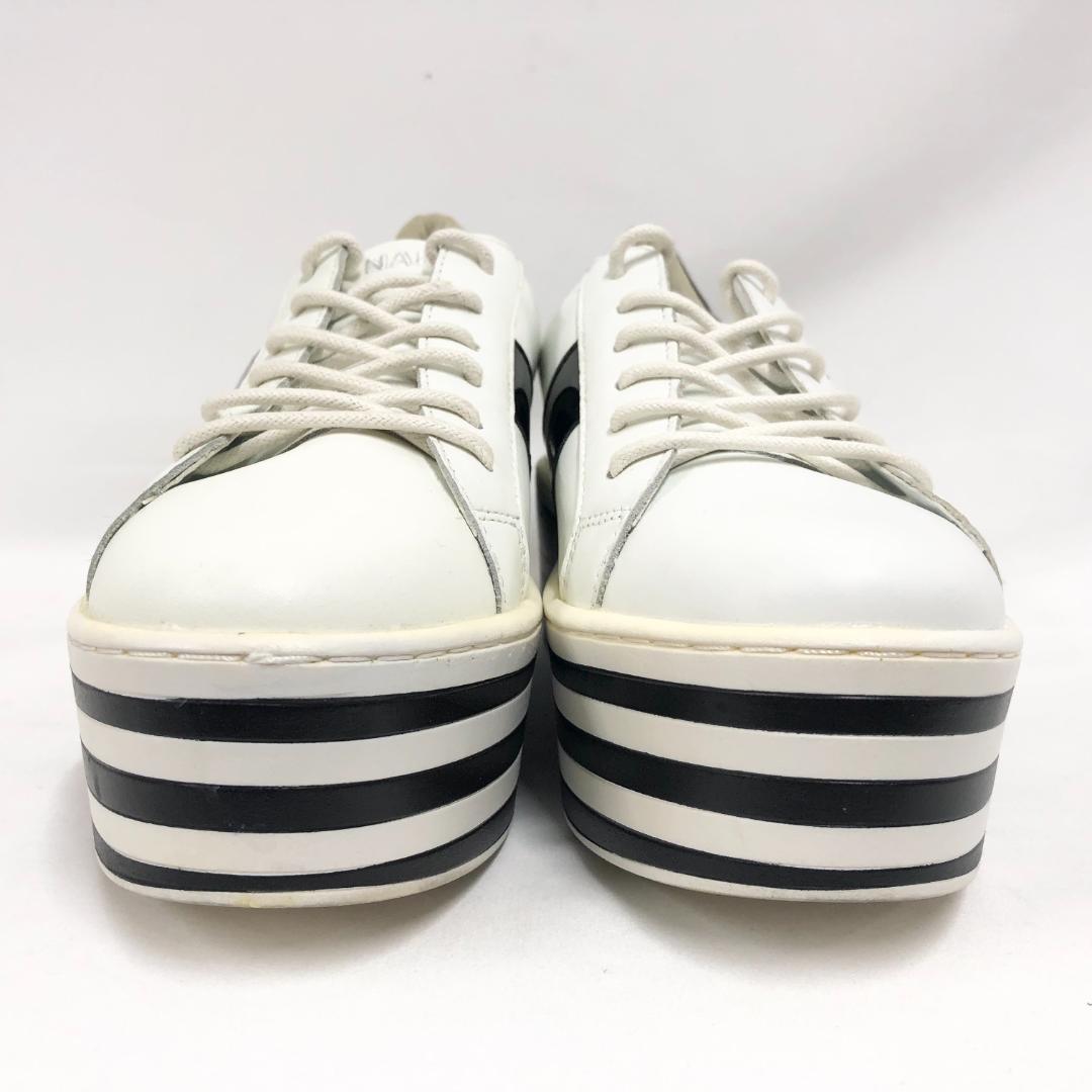 ○★訳有り新品未使用　NO NAME　BOOST　レザー　ホワイト　23.5cm