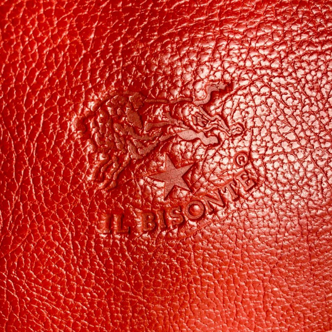 nekoさま専用【高級感漂う美しい本革】ショルダーバッグ　赤　バイソン刻印