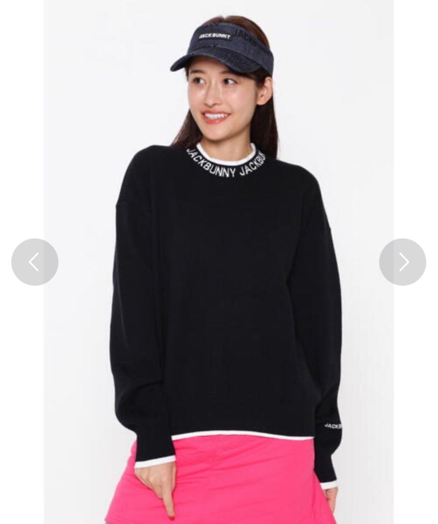 ★新品★Jack Bunny!!★ヨギボー モックネックニットプルオーバー★