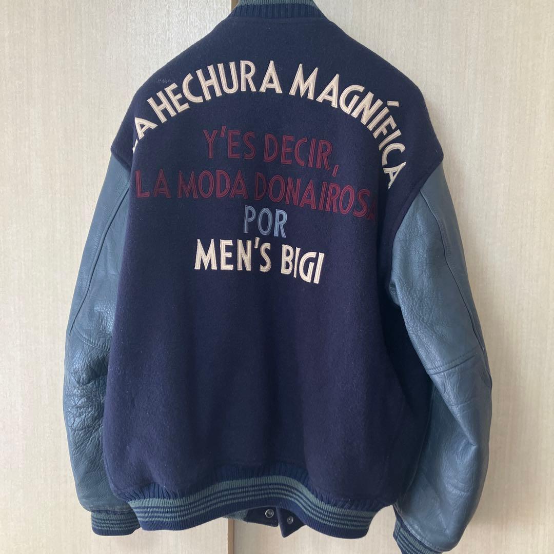 D*g様 【希少】80年代　MEN'S BIGI スタジャン ネイビー/グレー