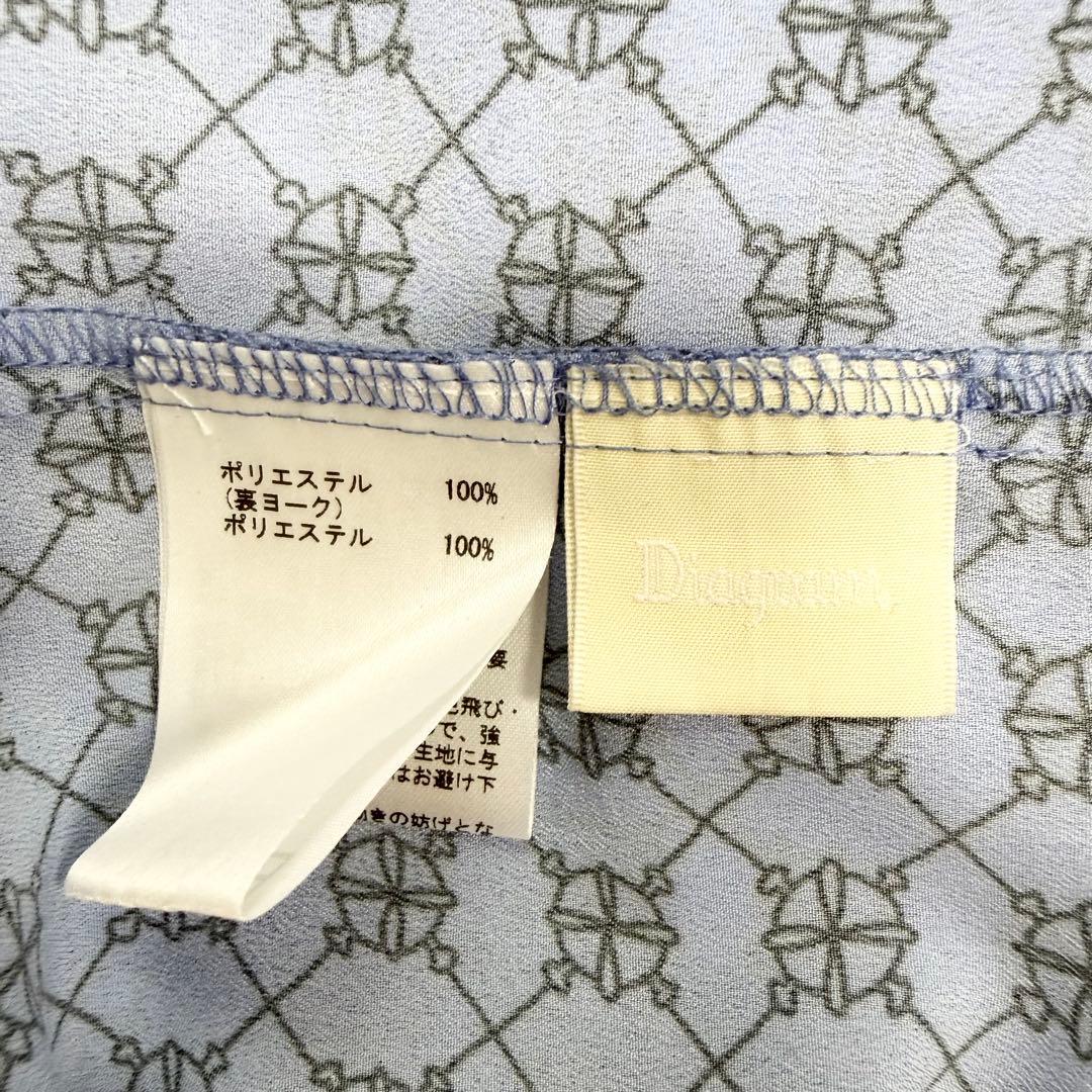 【極美品✨】ダイアグラム　キカチェックプリントドレス　38 2023年