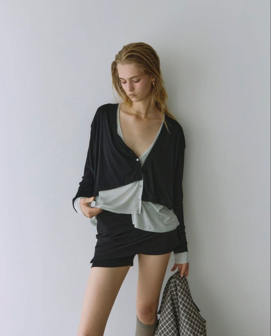 【SeaRoomlynn】スカートwithハーフレギンス/ブラック/完売商品