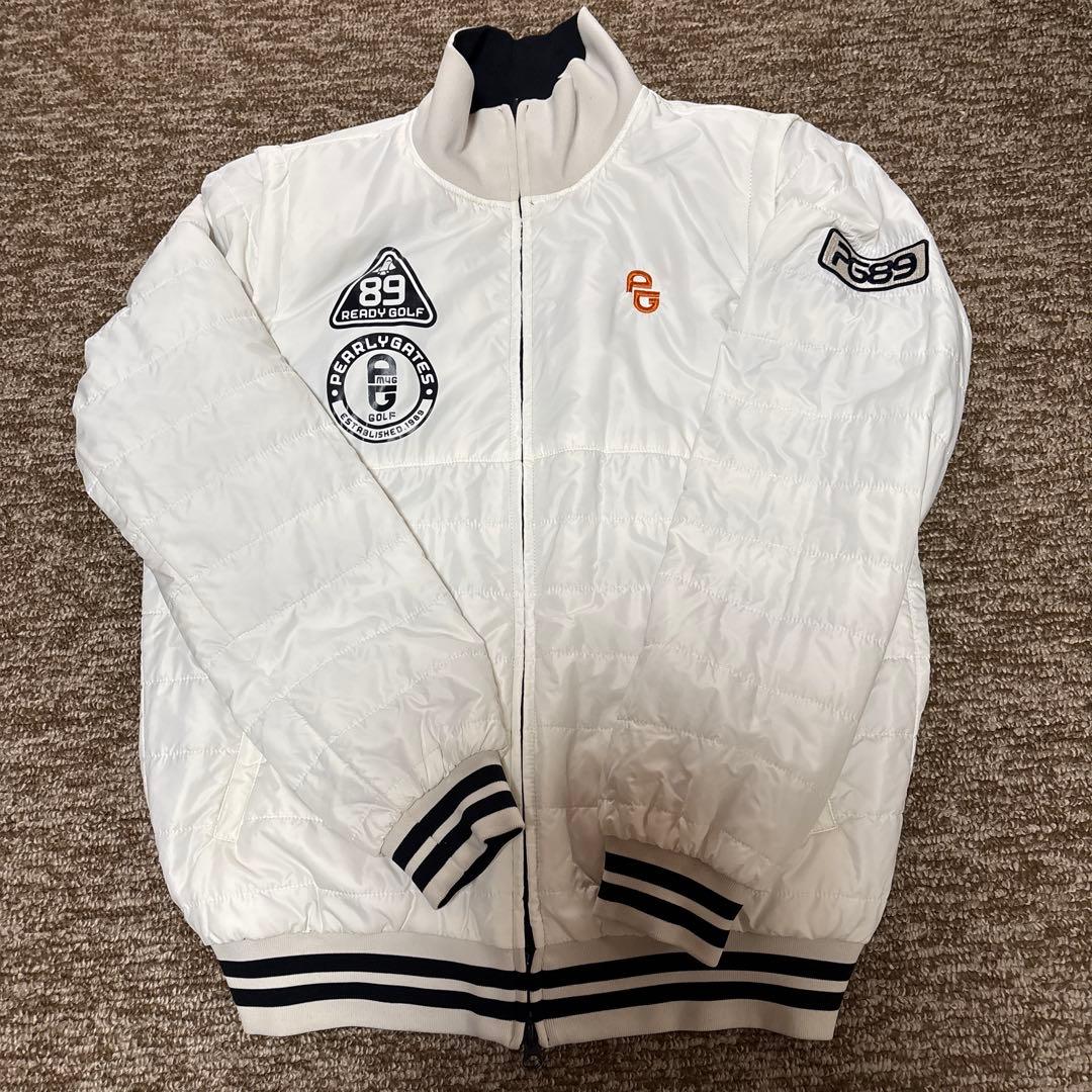 パーリーゲイツ　ストライプジャケットとホワイトのリバーシブル　サイズ4