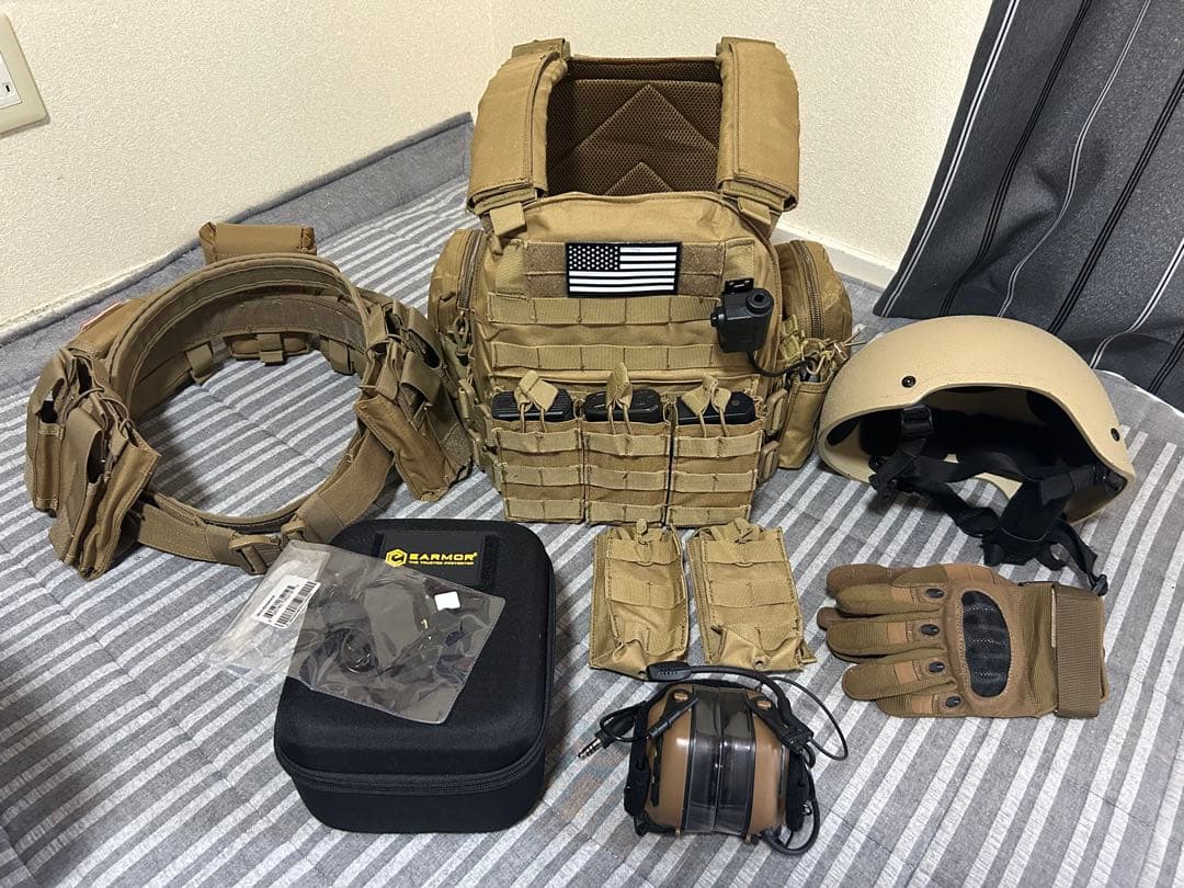 タンカラー プレートキャリア セット