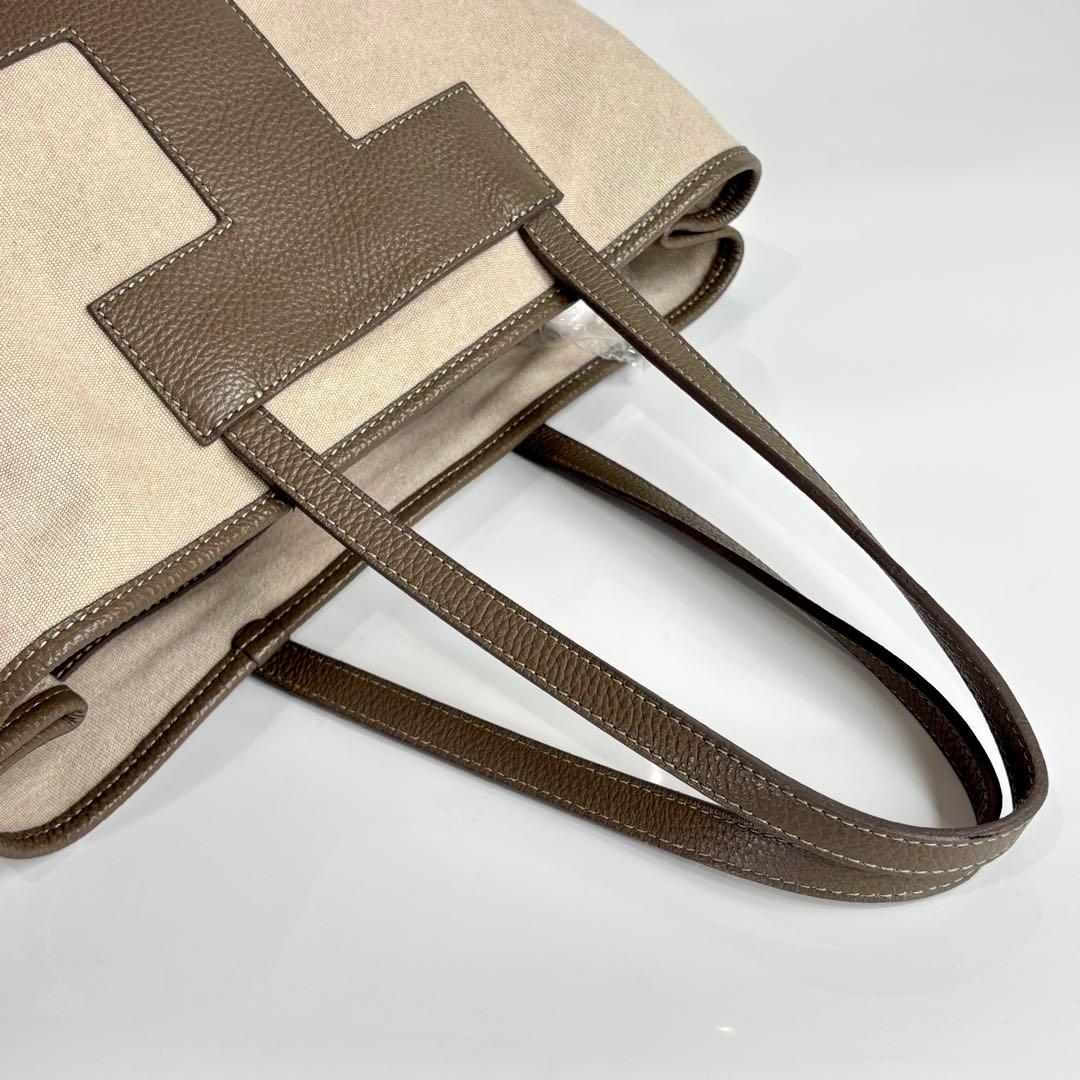 美品 イアクッチ ソルベット ML トートバッグ ベージュ ブラウン 大容量