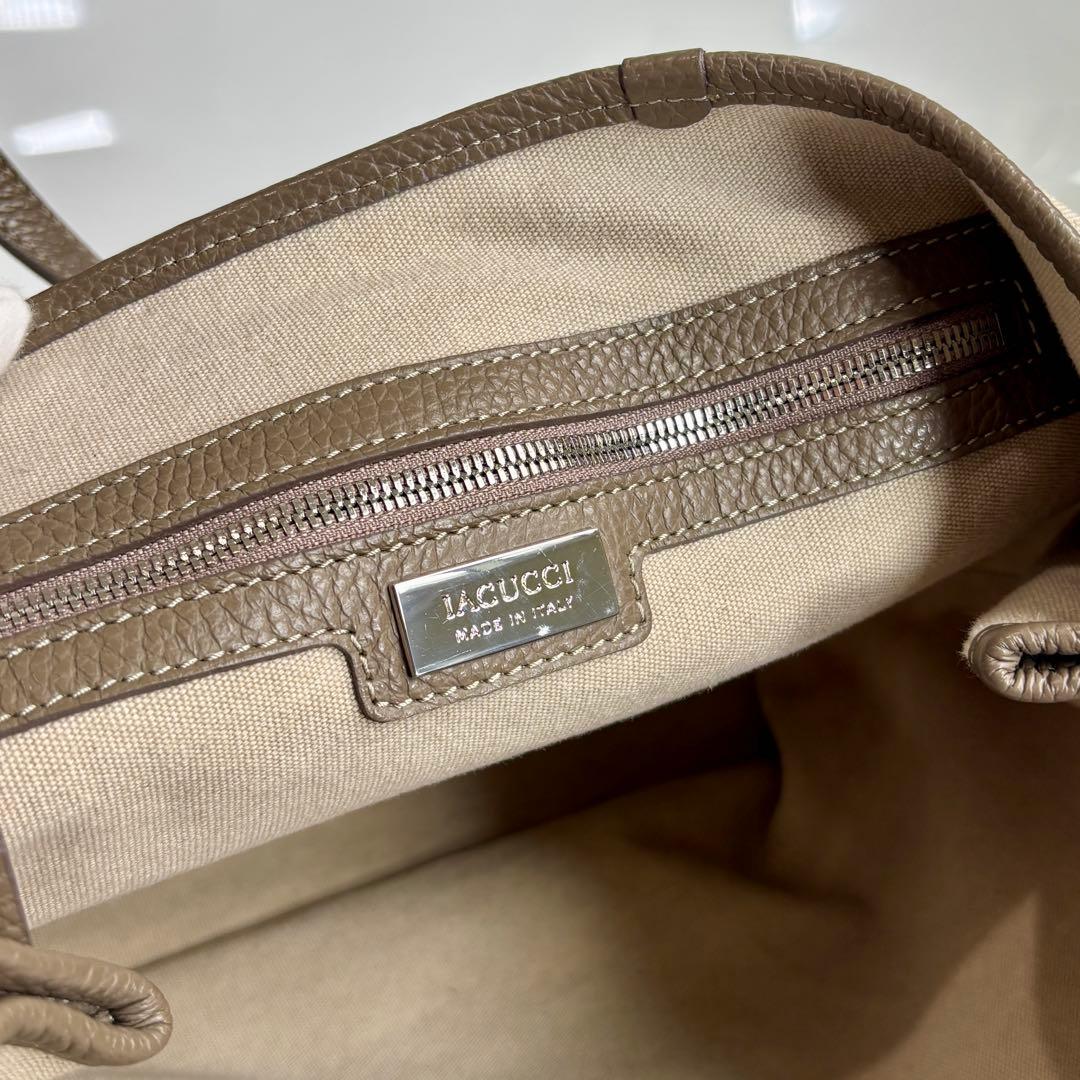 美品 イアクッチ ソルベット ML トートバッグ ベージュ ブラウン 大容量