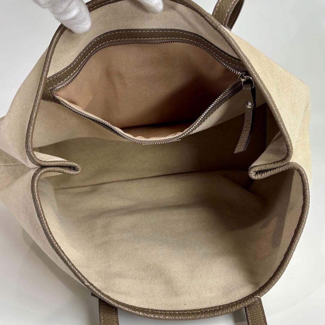 美品 イアクッチ ソルベット ML トートバッグ ベージュ ブラウン 大容量