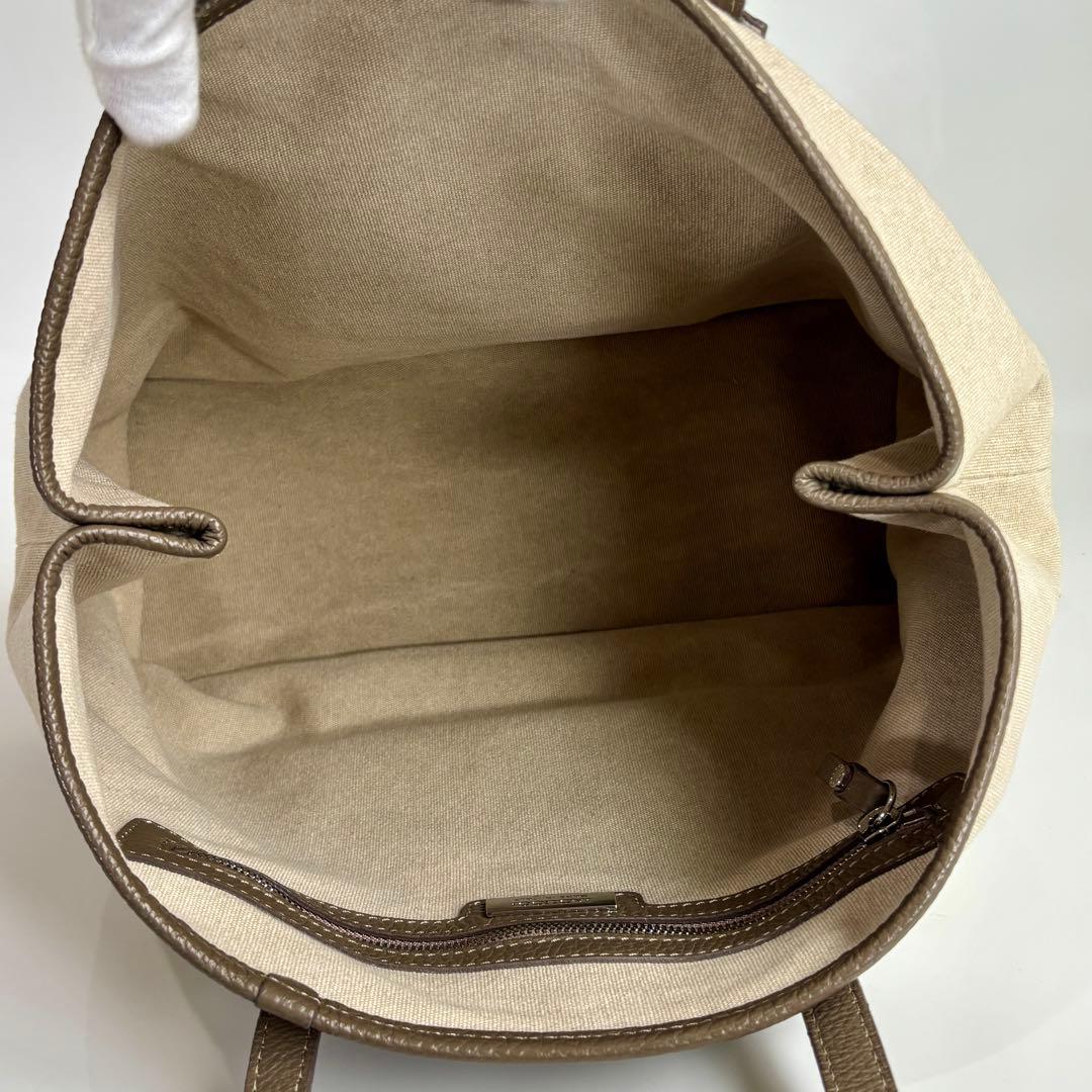 美品 イアクッチ ソルベット ML トートバッグ ベージュ ブラウン 大容量