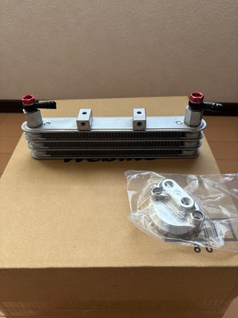 キタコ　オイルクーラー3段コア　タペットホールカバー　CT125