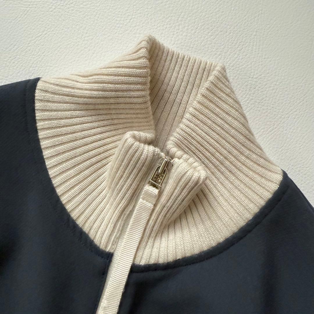希少✨2022年✨エンフォルド　オールインワン　リブニット　ハイネック　異素材