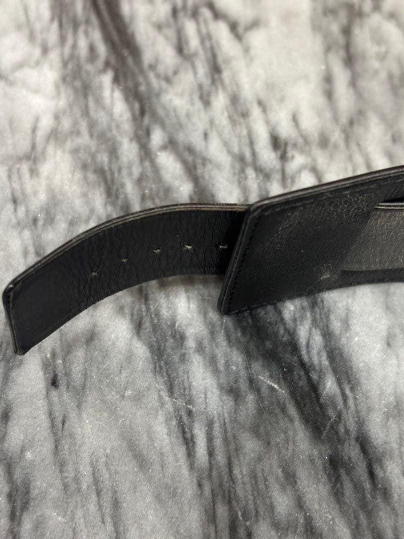 GUCCI 腕時計 7700M レザーベルト 黒