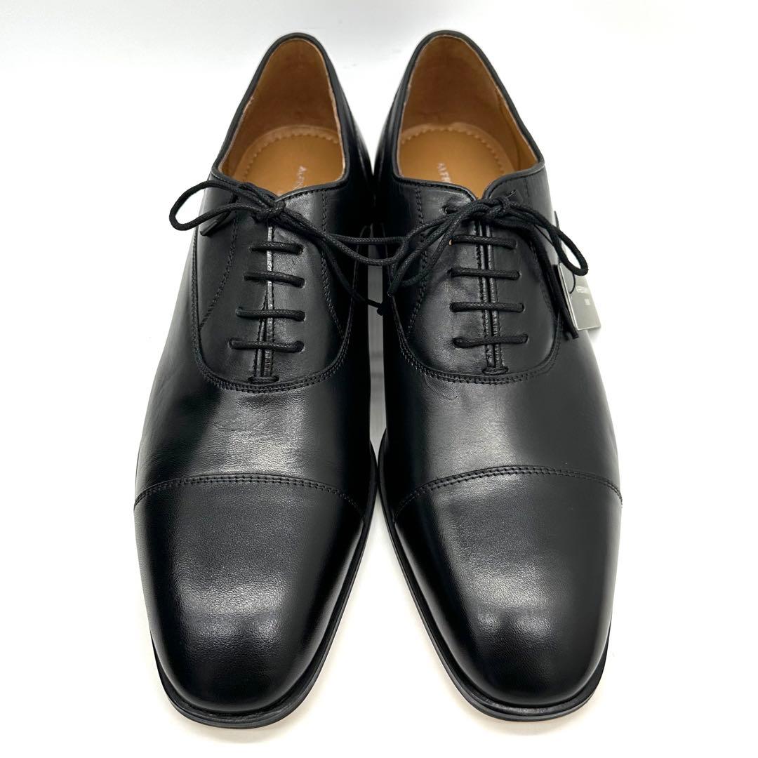 〈新品〉alfredoBANNISTER【27.5cm】ストレートチップ 黒