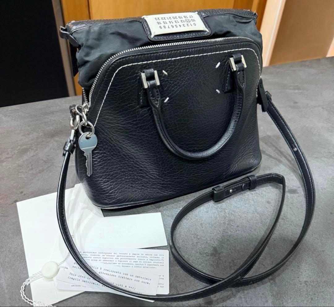 マルジェラ　5AC ショルダーバッグ　ミニ黒