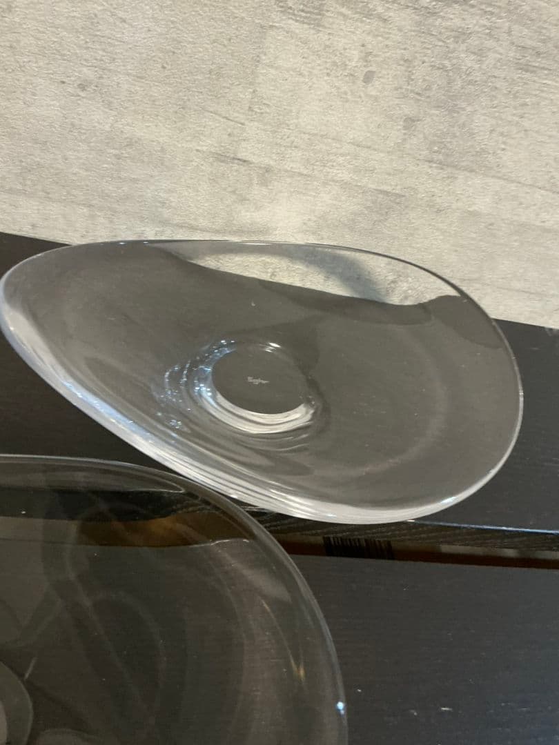 未使用　スガハラ　sghr　 変形プレート　プレート　ガラスプレート　2枚