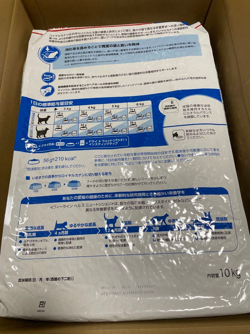 ロイヤルカナン FHN インドア 猫用 10kg