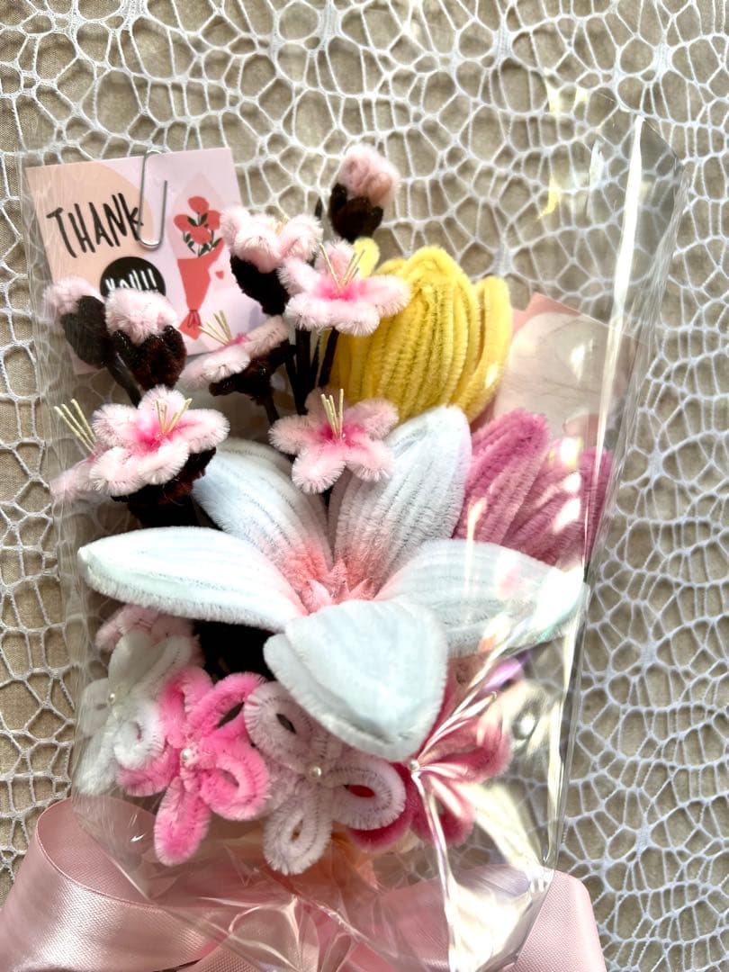 モールフラワー　春の花束　3点