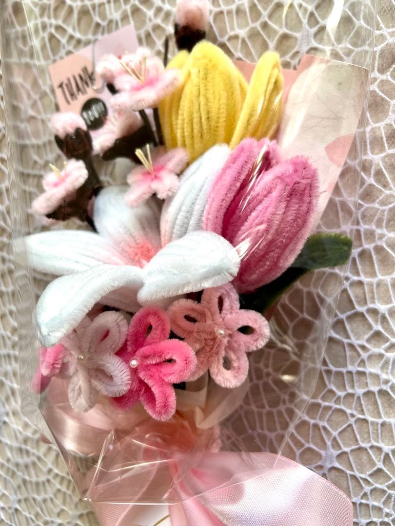 モールフラワー　春の花束　3点