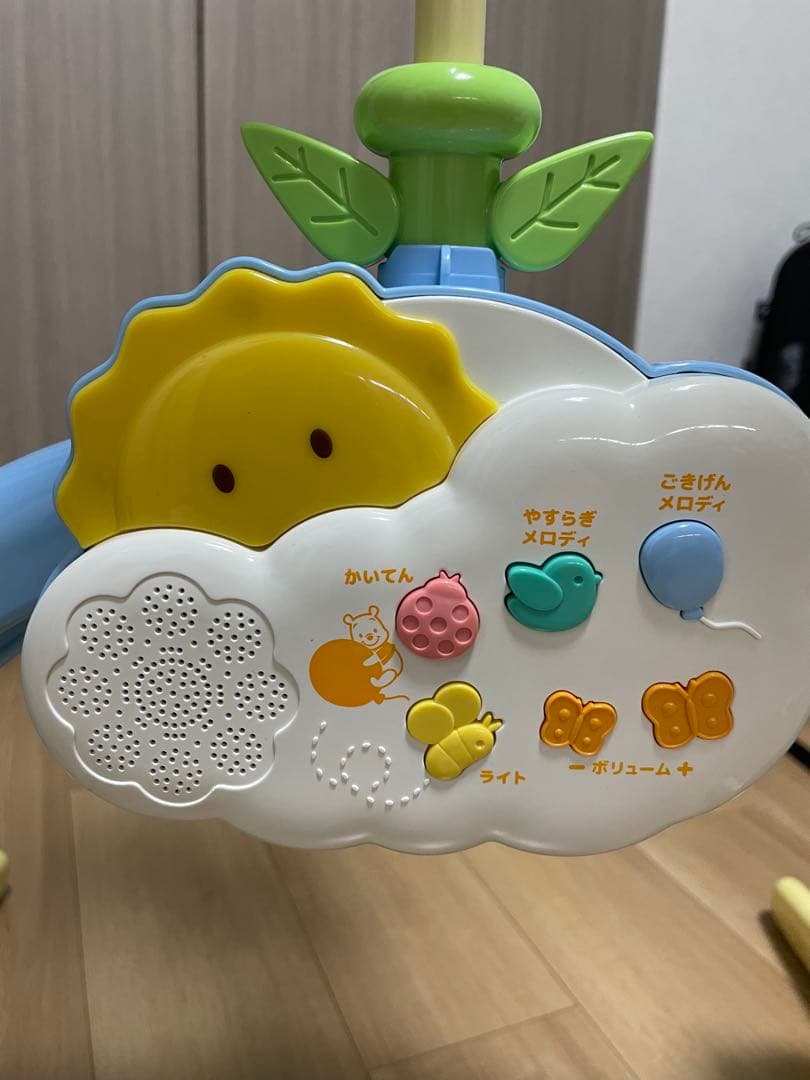 ◆美品◆くまのプーさん えらべる回転6WAY ジムにへんしんメリー プーメリー