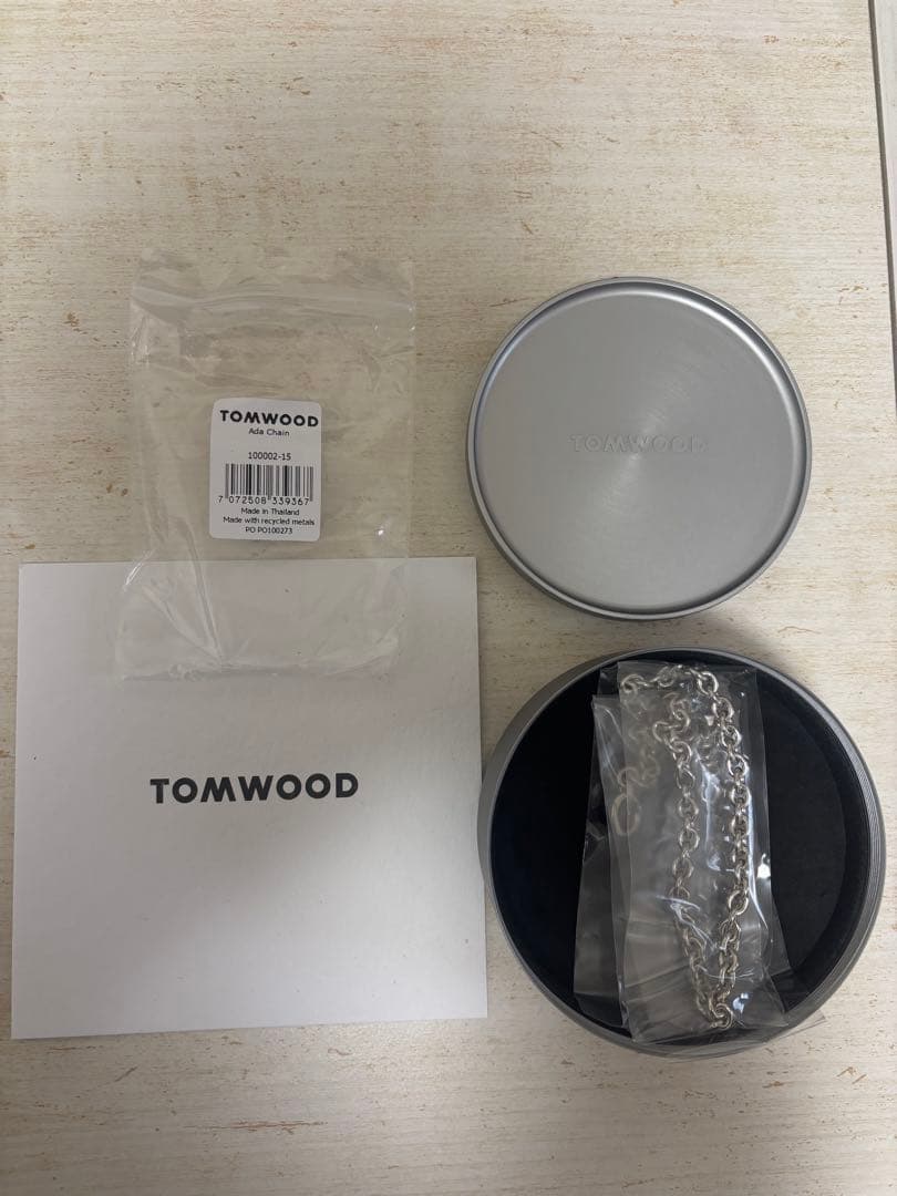 【未使用】TOMWOOD Ada Chain シルバーネックレス