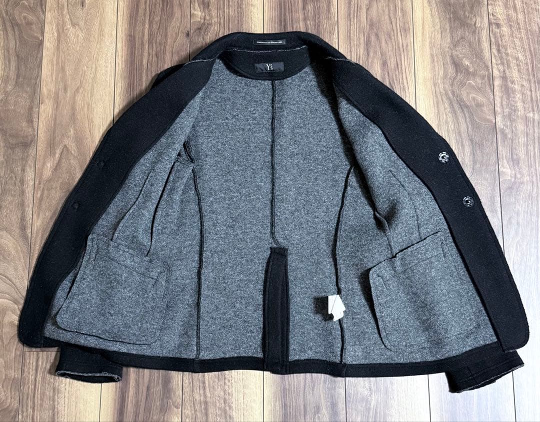 Y's ワイズ ヨウジヤマモト ブラック テーラードジャケット レディース