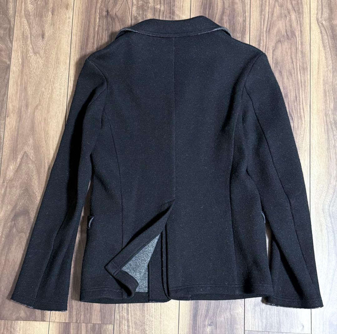 Y's ワイズ ヨウジヤマモト ブラック テーラードジャケット レディース