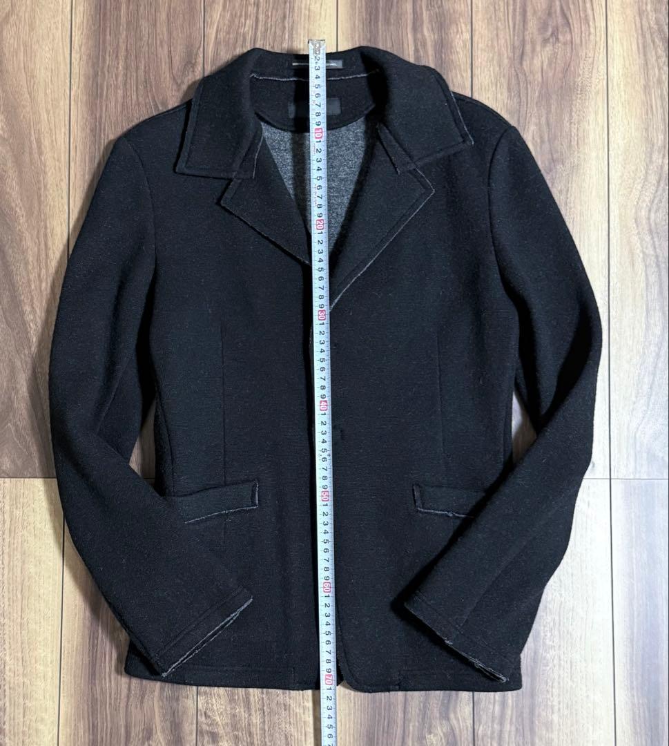 Y's ワイズ ヨウジヤマモト ブラック テーラードジャケット レディース