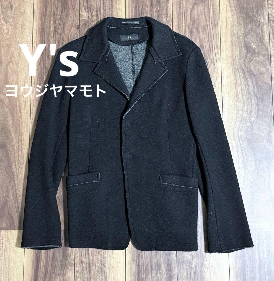 Y's ワイズ ヨウジヤマモト ブラック テーラードジャケット レディース