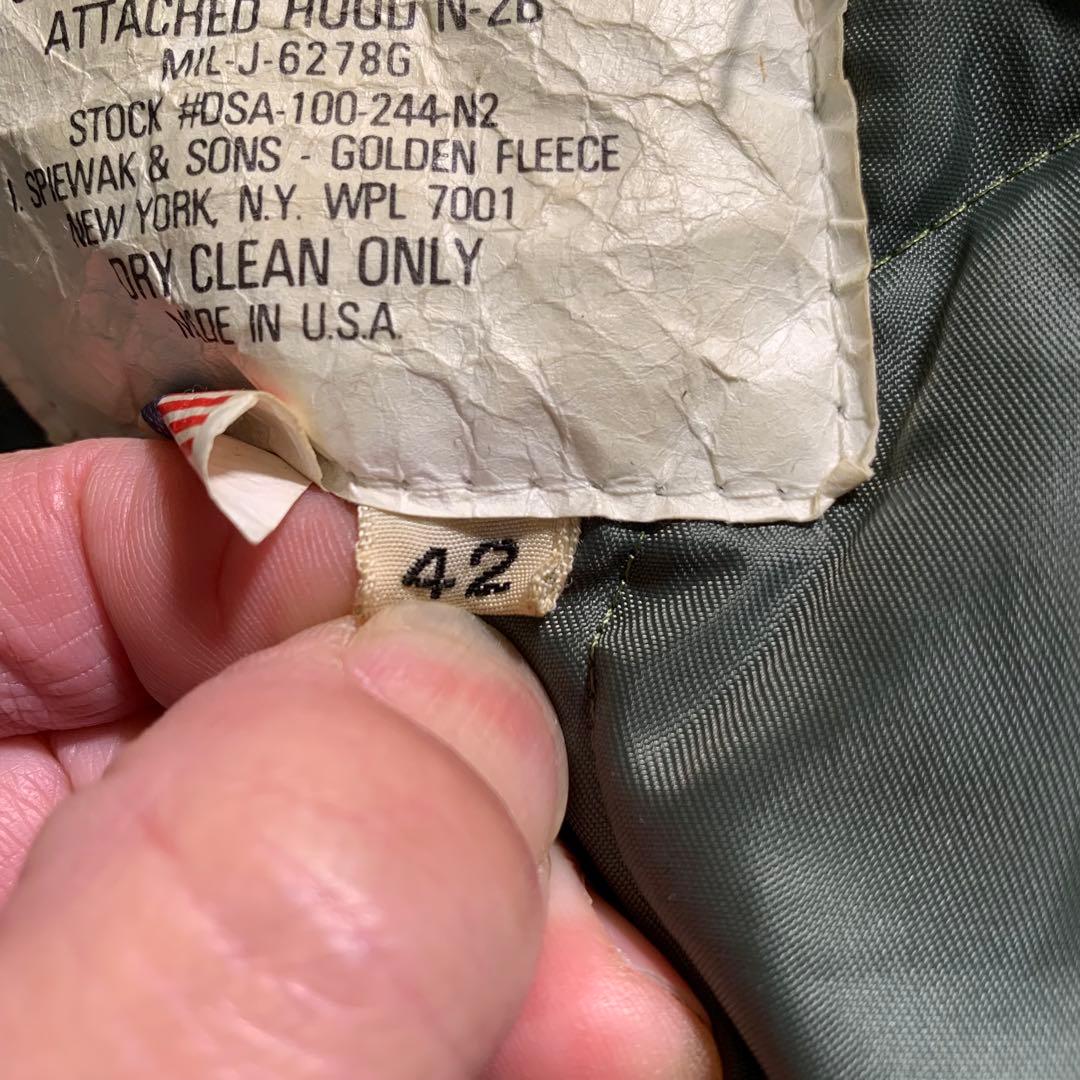 I.SPIEWAK 米国製 N-2B XLサイズ フライトジャケット オリーブ