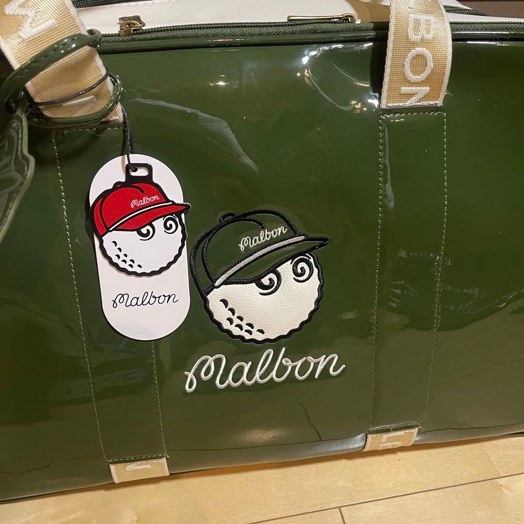 MALBON GOLF マルボンゴルフ ボストンバッグ ゴルフバッグ エナメル緑