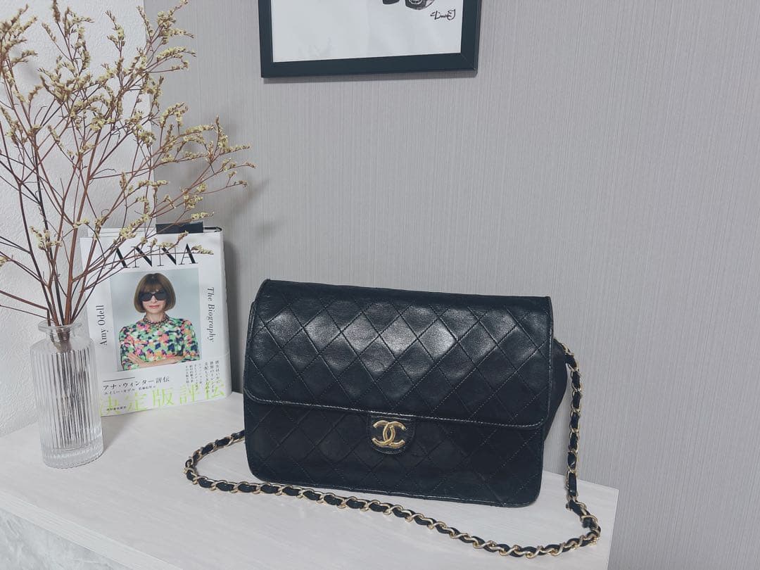 Chanel ブラック ショルダーバッグ