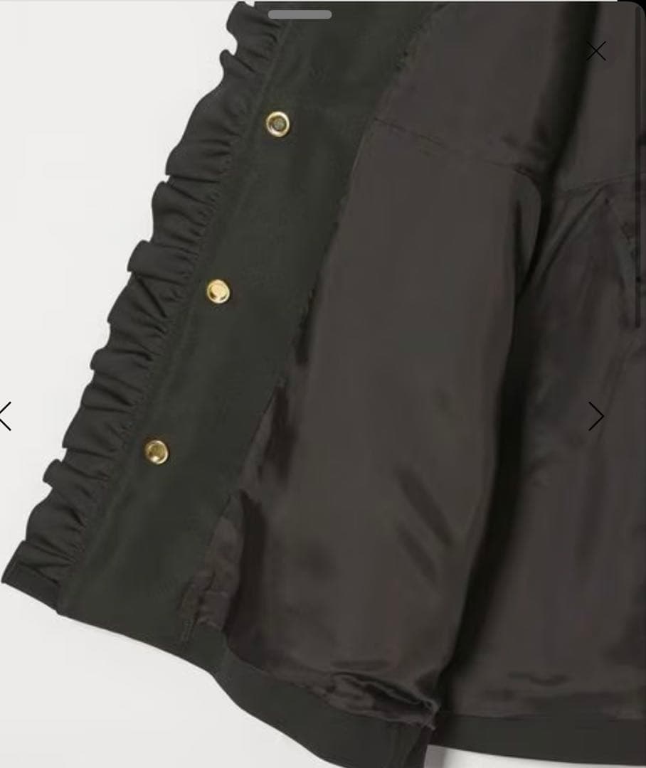 新品タグ付　UNITED ARROWS LIGHT SPONGY フリル コート