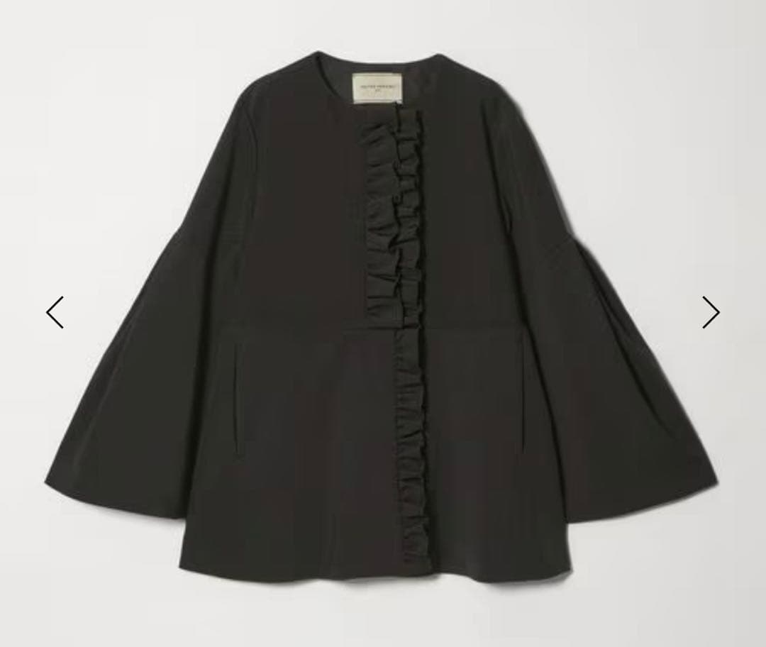 新品タグ付　UNITED ARROWS LIGHT SPONGY フリル コート