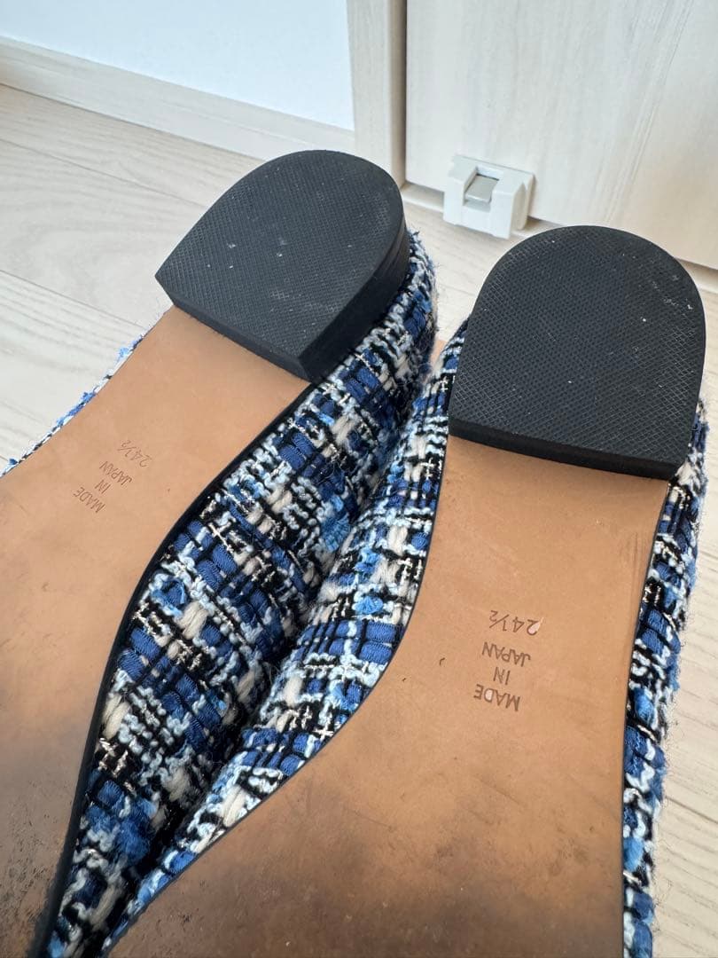 OHGA ツイードビジューパンプス