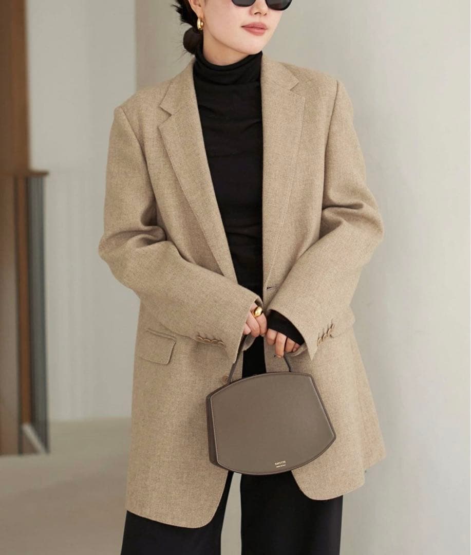 Plage Big Tailored ジャケット 38 キャメル