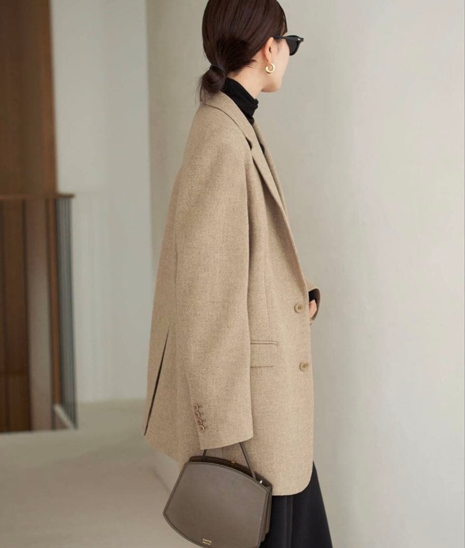 Plage Big Tailored ジャケット 38 キャメル