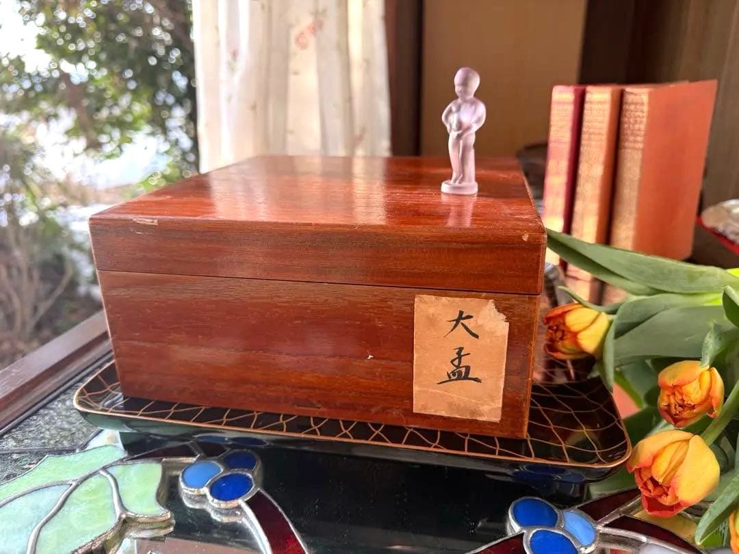 2147様感謝‼️愛蔵金銀波❌日の出❌松超絶高蒔絵大盃総欅塗木箱入黄布古布付1客