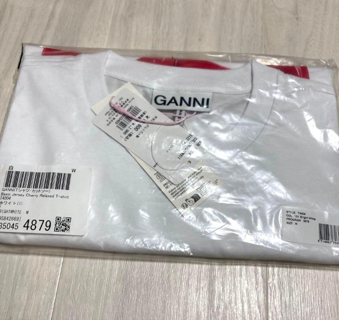 新品タグ付き♡GANNI♡チェリー♡Tシャツ♡Mサイズ