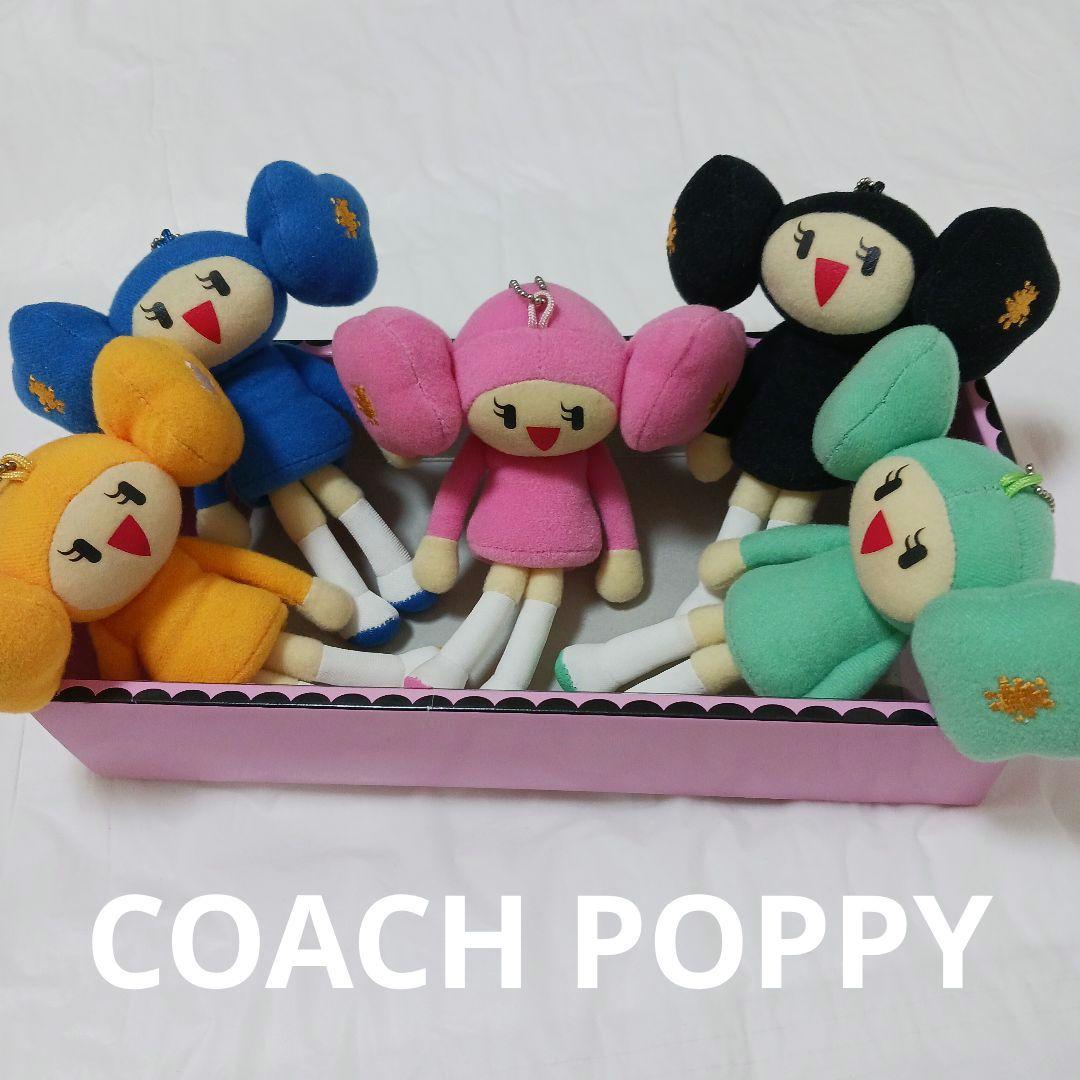 非売品 COACH/コーチ POPPY ポピーちゃんマスコット キーホルダーP