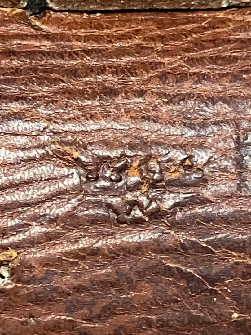 スウェーデン軍　5連　レザー　バンダリア　カオスポーチ　実物　官給品　50's