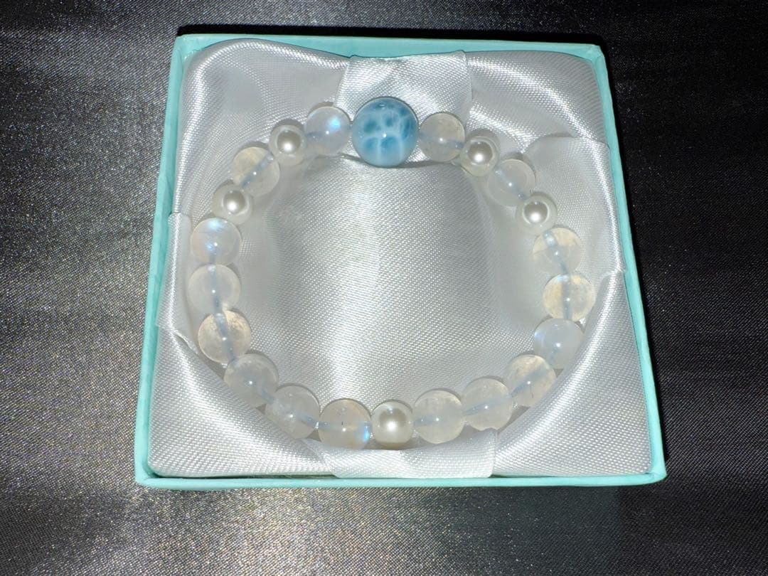 ※おもいで　【高品質•希少】ラリマーペンダントネックレスとブレスレットペア