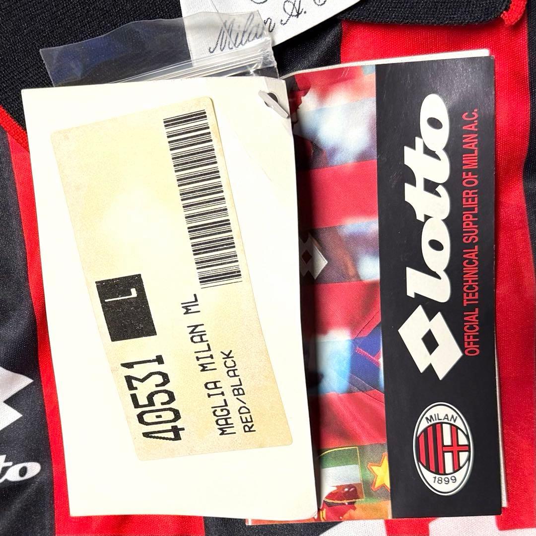 【新品/タグ付き】93/94 ACミラン ホームユニフォーム 【Lサイズ】長袖