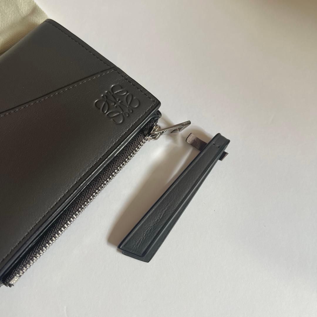 【最終値下げ】LOEWE パズル スリム コンパクト ウォレット(ダークグレー)