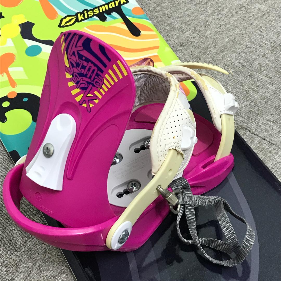状態良■子供用■2点セット■WAX済■kissmark ボード ビンディング