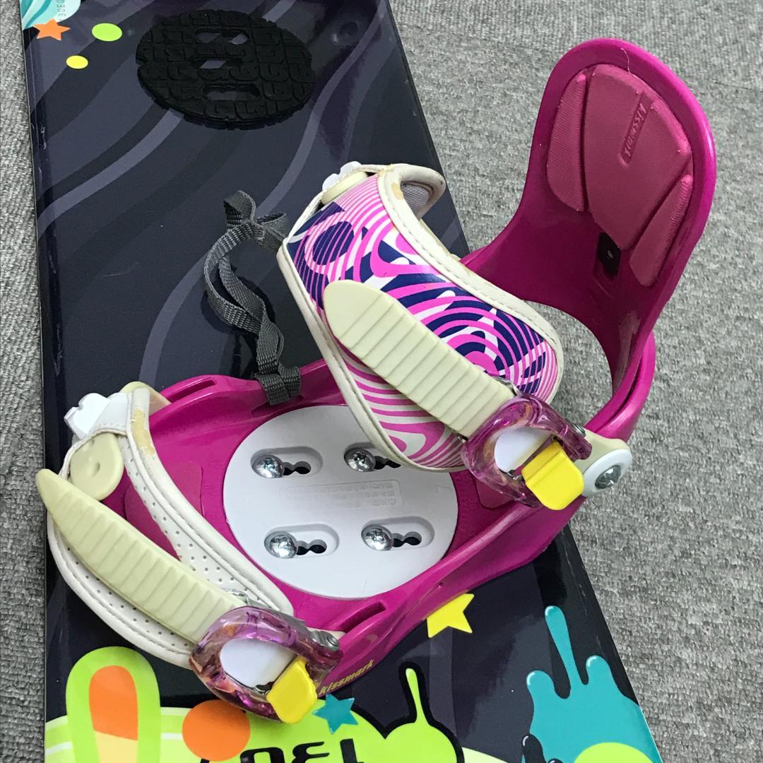 状態良■子供用■2点セット■WAX済■kissmark ボード ビンディング