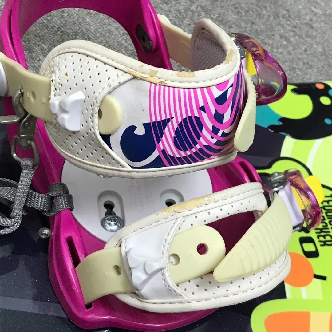 状態良■子供用■2点セット■WAX済■kissmark ボード ビンディング