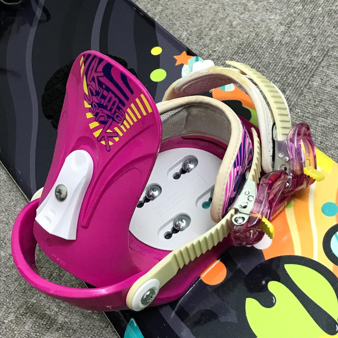 状態良■子供用■2点セット■WAX済■kissmark ボード ビンディング